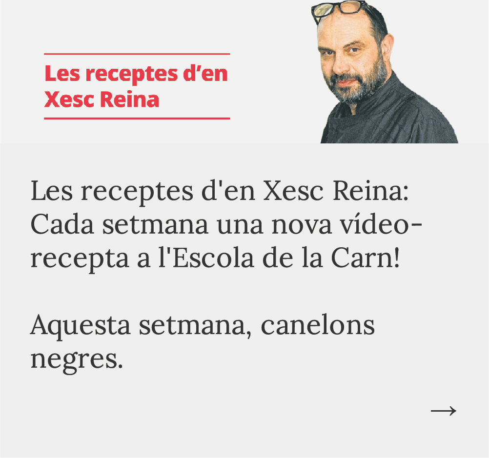 Les receptes d'en Xesc Reina: Aquesta setmana, canelons negres